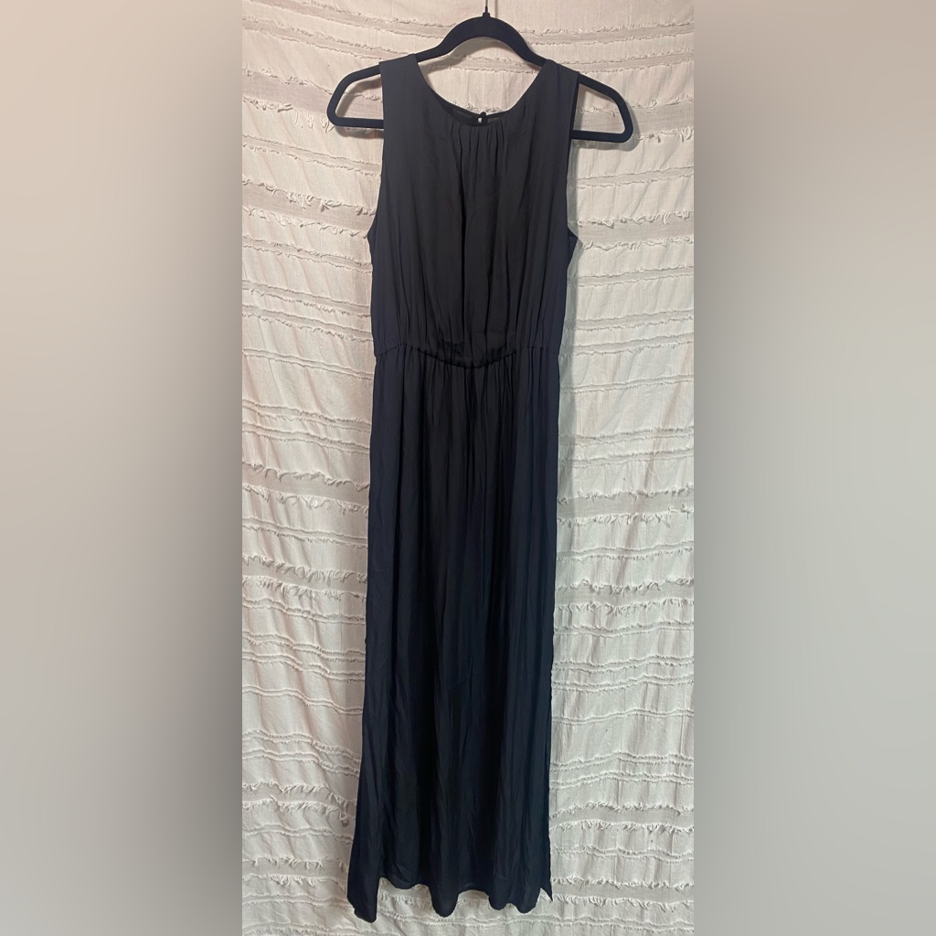 Zara Basic Maxi Dress Side Split Hem